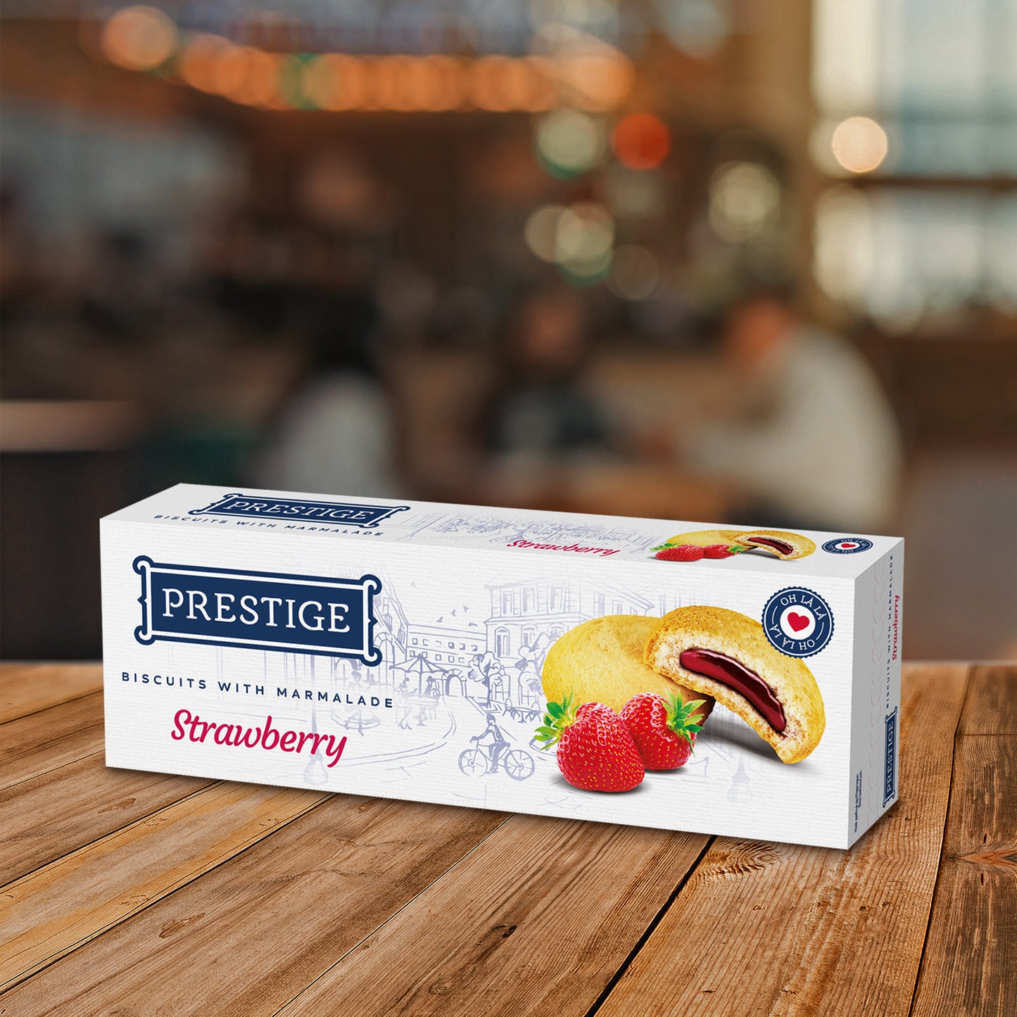Prestige Oh Lá Lá 
 Forest Fruits Marmalade 134g 
uncoated biscuits
24 boxes in a carton