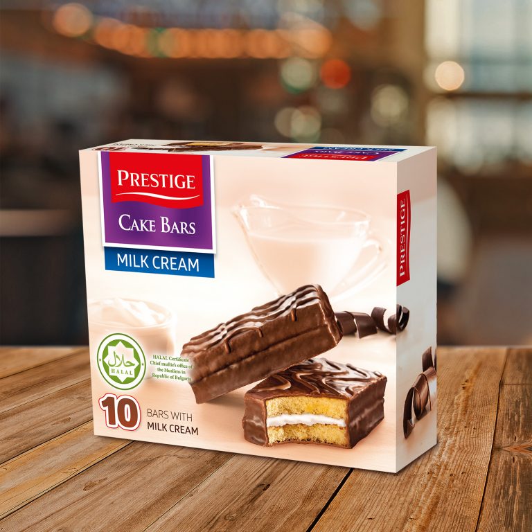 Prestige Cake Bars Milk Cream 300g  
10 cakes in a box |12 boxes in a carton 
family pack