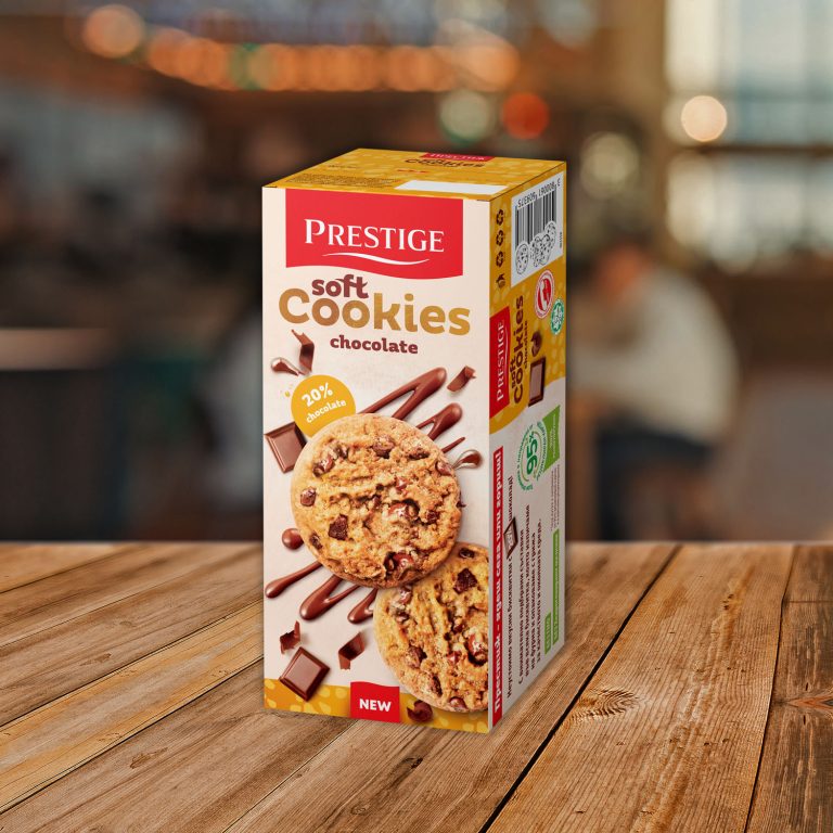 Prestige Soft Cookies Chocolate 120g uncoated biscuits
18 boxes in a carton