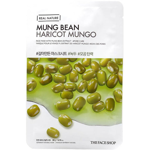 THEFACESHOP REAL NATURE MUNG BEAN FACE MASK(GZ)