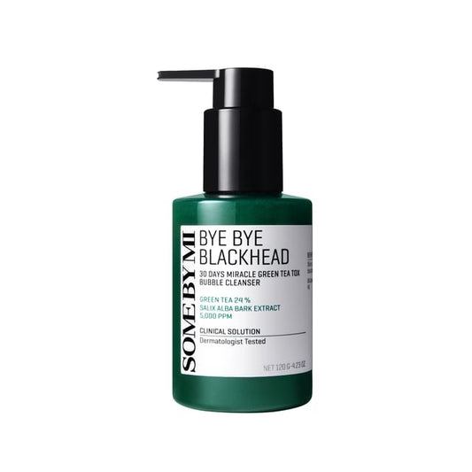 SOME BY MI BYE BYE BLACKHEAD 30 DAYS MIRACLE GREEN TEA TOX BUBBLE CLEANSER [120g]