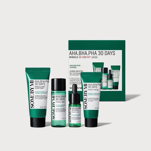 SOME BY MI AHA-BHA-PHA 30 DAYS MIRACLE AC S.O.S KIT (4components)