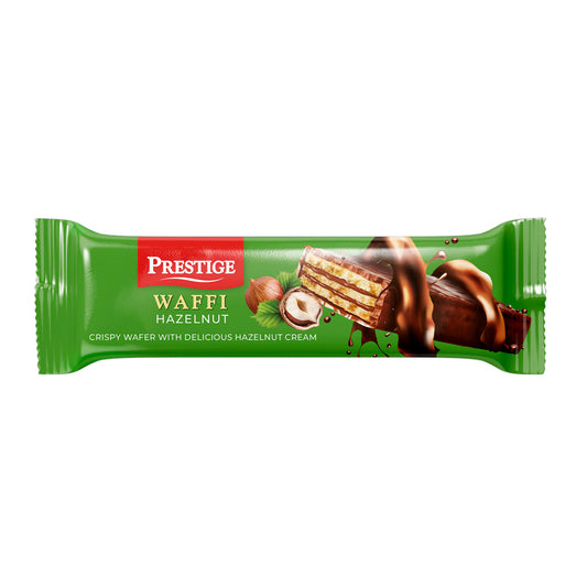 Waffi Hazelnut 23g 
      coated wafer 
24 pcs in a box | 6 boxes in a carton