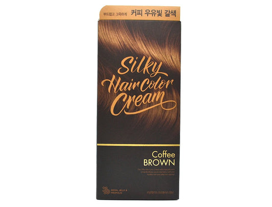 SILKY HAIR COLOR CREAM COFFEE BROWN