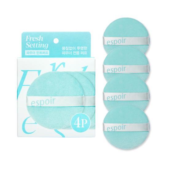 ESPOIR FRESH SETTING POWDER MINT PUFF 4EA