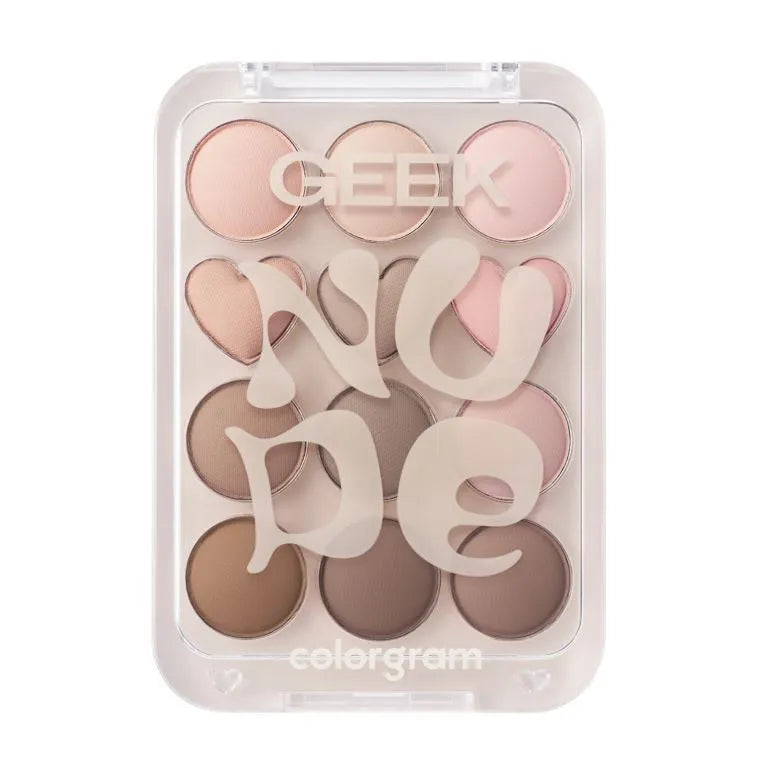 colorgram Pin Point Eyeshadow Palette 07 Nude+Geek=Love
