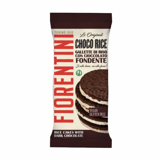 Rice cakes with dark chocolate (gluten free)