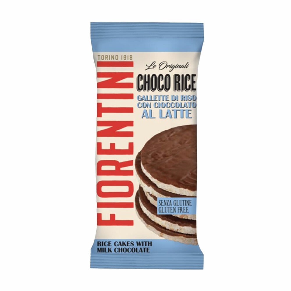 Rice cakes with milk chocolate (gluten free)