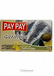 SARDINES WITH LEMON IN OLIVE OIL, count 3/4 pcs