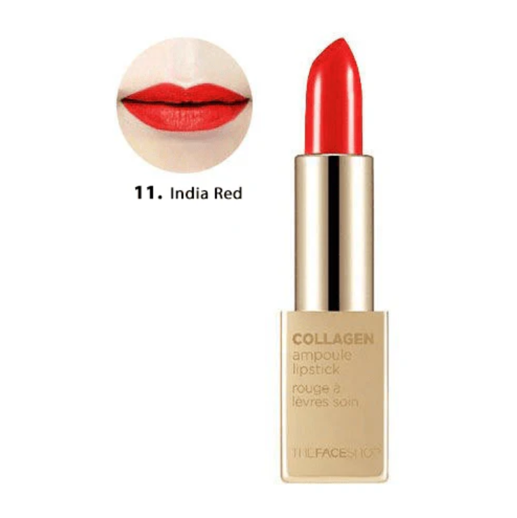 THEFACESHOP COLLAGEN AMPOULE LIPSTICK 11 INDIA RED