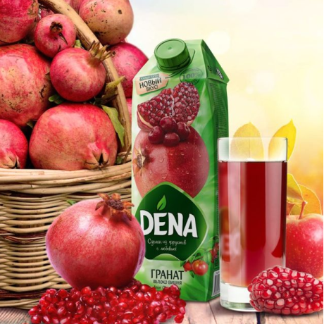 ??????-??????-????? ?????? “DENA”, 1?
Pomegranate-Apple-Cherry nectar “DENA”, 1l