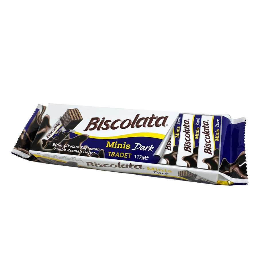 BISCOLATA Minis DARK 24pcs 117G -domestic