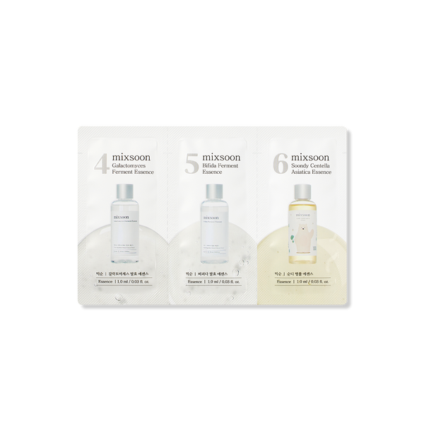 (Step 4,5,6) Galactomyces Ferment Essence, Bifida Ferment Essence, Centella Asiatica Essence Sachet [1ml*3ea]