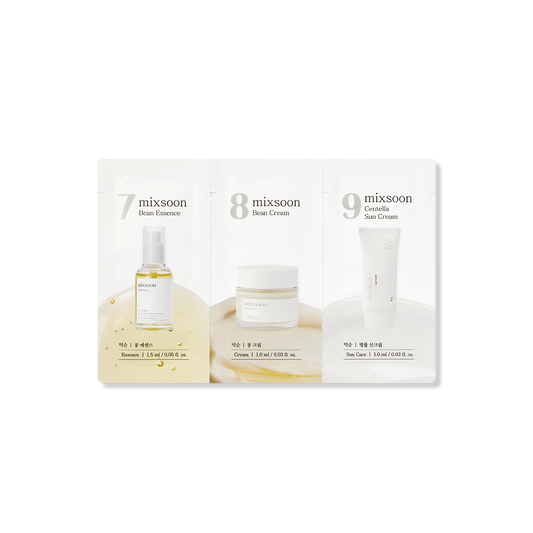(Step 7,8,9) Bean Essence, Bean Cream, Centella Sun Cream [1.5ml, 1ml*2ea]