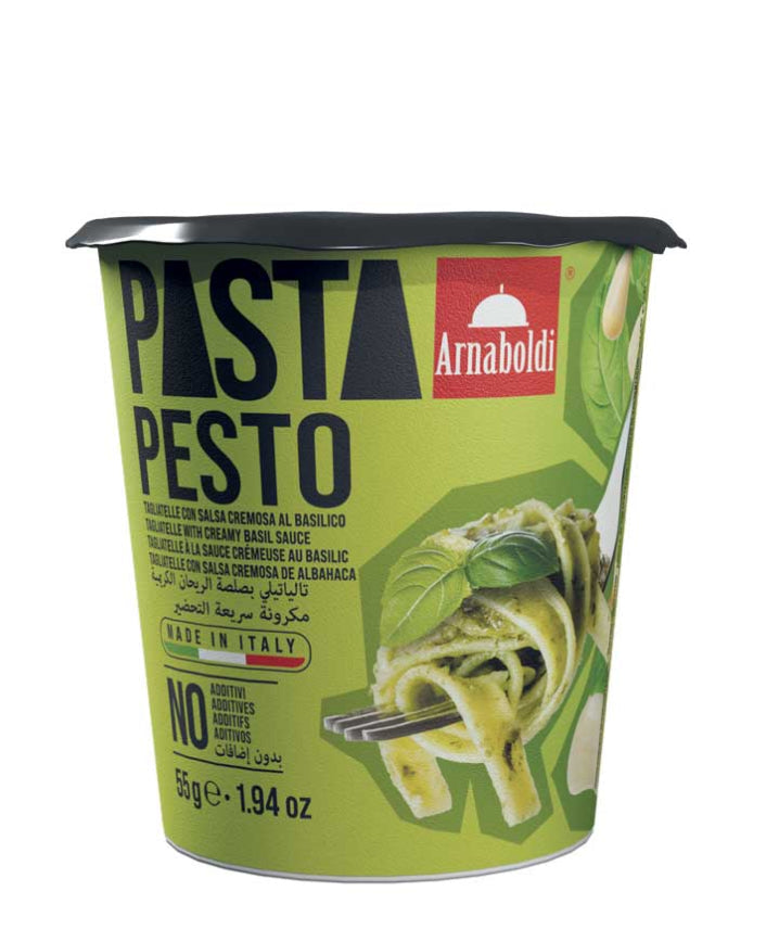 PASTA AL PESTO
(Tagliatelle with basil sauce)