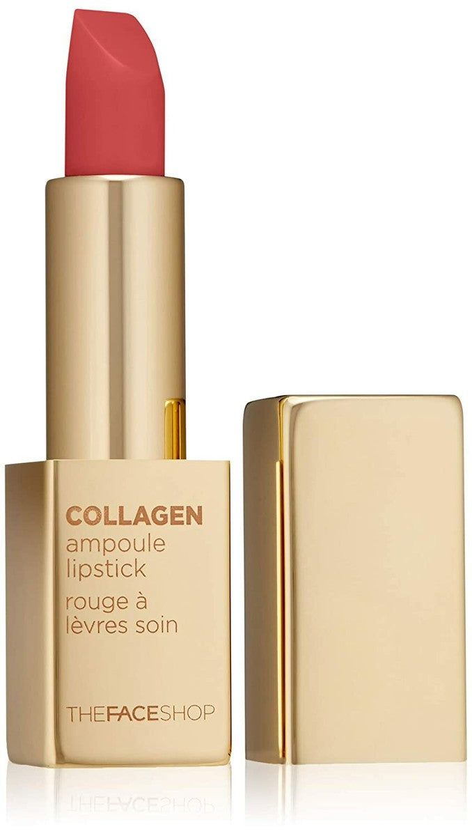 THEFACESHOP COLLAGEN AMPOULE LIPSTICK 08 GEL CORAL