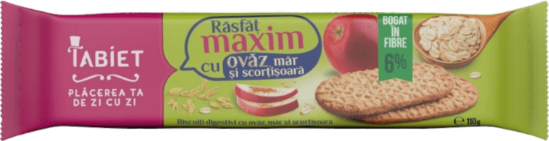 BISCUITS WITH OAT, APPLE AND CINNEMON 110G