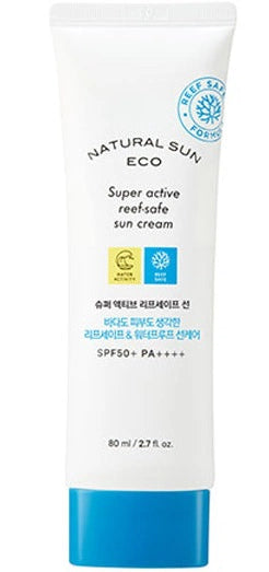 NATURAL SUN ECO SUPER ACTIVE REEF-SAFE SUN CREAM SPF50+PA++++