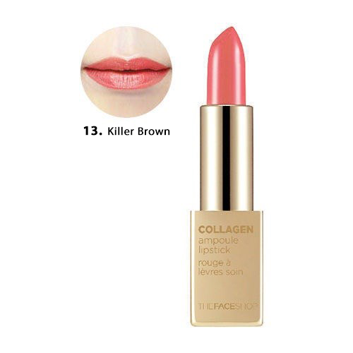 THEFACESHOP COLLAGEN AMPOULE LIPSTICK 13 KILLER BROWN