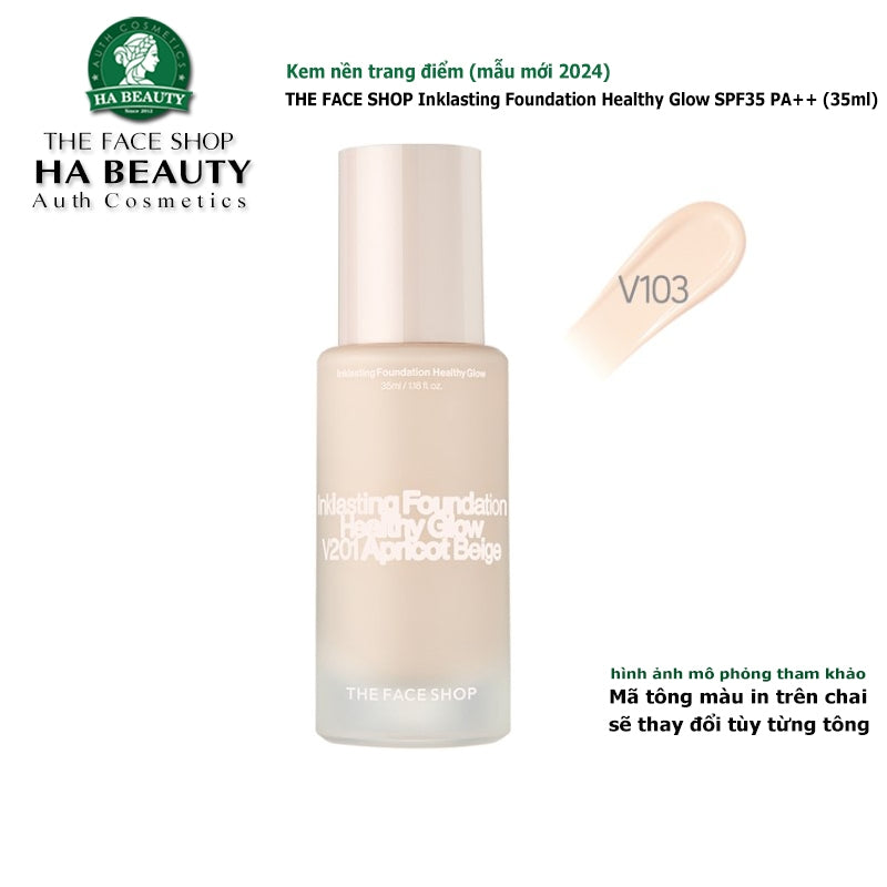 THEFACESHOP INK LASTING FOUNDATION HEALTHY GLOW V103