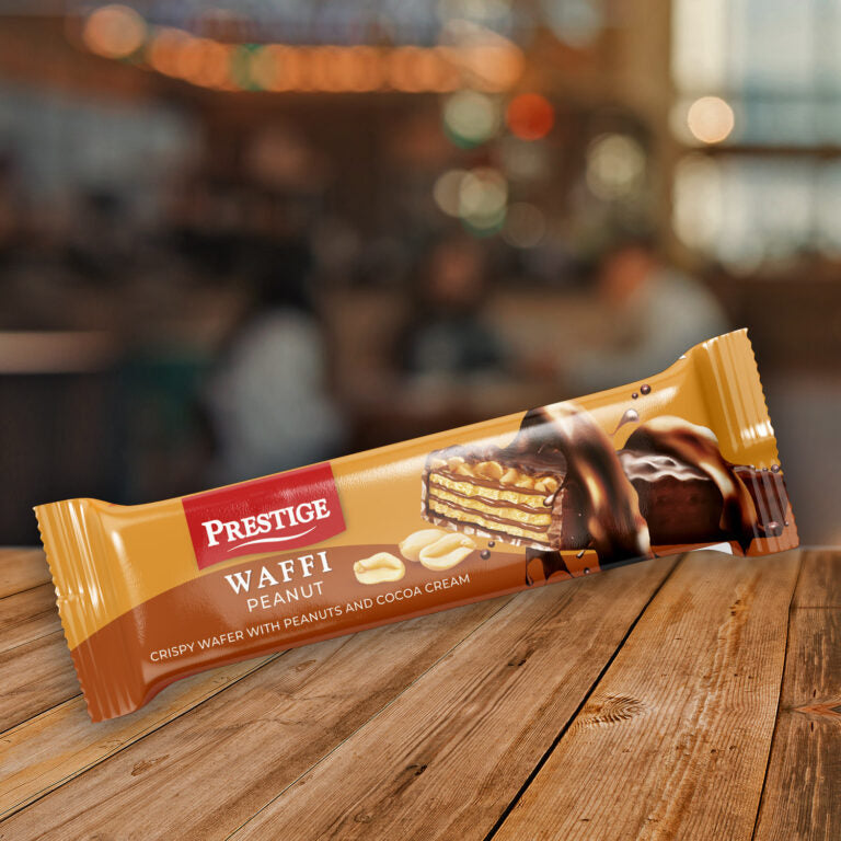 Waffi Peanuts 30g
coated wafer 
24 pcs in a box | 6 boxes in a carton